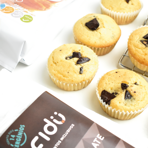 Cupcakes com Chocolate - Fidu | Alimentos Inclusivos