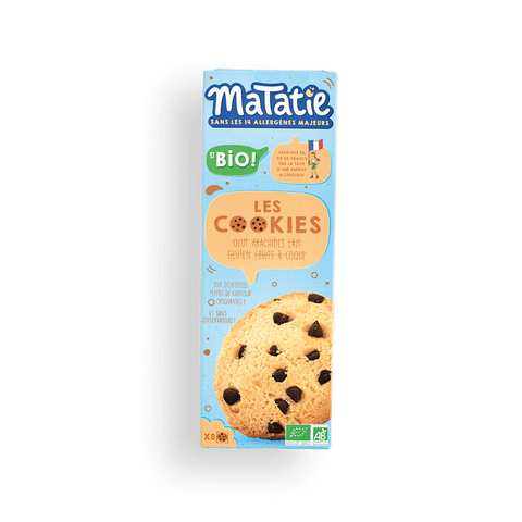 Bolachas com Pepitas de Chocolate BIO (8x20g) - Matatie