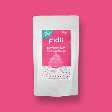 Preparado para Buttercream de Morango 125g Fidu