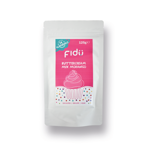 Preparado para Buttercream de Morango 125g Fidu