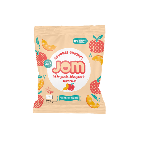 Gomas Ácidas Pêssego Bio 25g - Jom