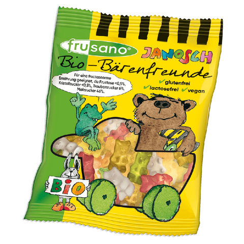 Gomas Ursinhos Vegan Bio 50g - Frusano