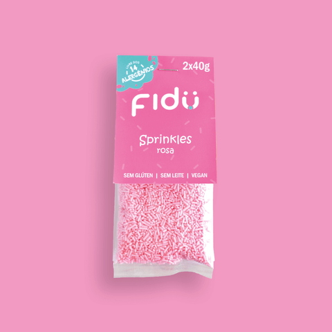 Sprinkles Granulado Rosa Fidu 2x40g