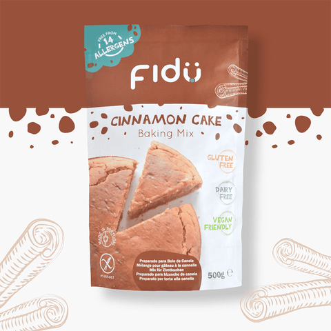 Preparado para Bolo de Canela 500g - Fidu | Alimentos inclusivos